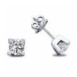Harem Altın TKPE21 0.20 ct Takoz Tırnak Tektaş Pırlanta Küpe