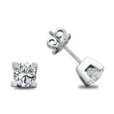 Harem Altın TKPE6 0.30 ct Tektaş Kalp Tırnak Pırlanta Küpe
