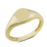 Harem Altın YZK291 14 Ayar Taşsız Oval Yüzük