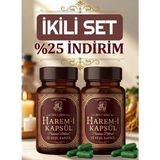 Harem - i Kapsül Kapsül 2 x 10’lu Bitkisel Ginseng & Çakşır Otu / 240 gr Mesir Macunu Hediyesiyle - 20 Adet