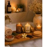 Harem Mum Amber ve Vanilya Kokulu El Yapımı Cam Kavanoz Mum 150G-150G