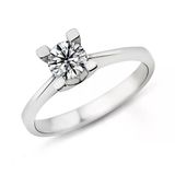 Harem Takı PR25 0.50 ct D Renk HRD Sertifikalı Pırlanta Tektaş Yüzük