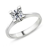 Harem Takı PR4 0.72 ct G Renk HRD Sertifikalı Pırlanta Tektaş Yüzük