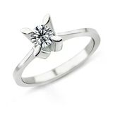 Harem Takı PR440 0.49 ct F Renk HRD Sertifikalı Pırlanta Tektaş Yüzük
