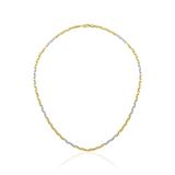 Harem ZKU105 Altın Oval Barlı Yeşil Beyaz Zincir Kolye