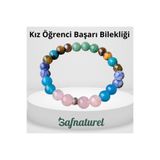 Haremi Kız Öğrenci Başarı Bilekliği Kaplan Gözü, P. Kuvars Turkuaz, Akik, Sodalit, Aventurin