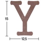 Harf Ahşap Obje 18mm - Y