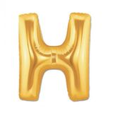 Harf Folyo Balon Büyük Boy Metalik Altın H Harfi Folyo Balon Metalik - 100 Cm