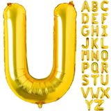 Harf Gold Folyo Balon 16 İnç 36 cm (U)