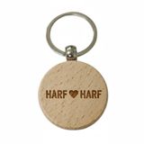 Harf Kalp Harf Ahşap Anahtarlık