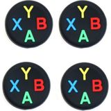 Harf Kodlu Xbox One S/one X/xbox E/xbox 360 Analog Koruyucu Silikon Pad - Çok Renkli