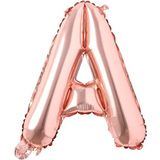 Harf Rose Gold Folyo Balon 16 İnç 36 cm (A)