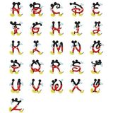 Harf Sticker Telefon Laptop Notebook Tablet Defter Matara Stiker Etiket ST1627