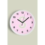Harf Tasarımlı Kız Odası Modern Duvar Saati - 30 cm - Önü Camlı Beyaz Kasa - Sessiz Mekanizma, JH0937S30BKPM