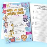 Harf ve Yazı Çalışma Kitabı - Hayvanlar (Boyama ve Aktivite Kitabı) - Nihan Ulubay