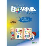 Harfler ve Rakamlar - Etkinlikli Boyama Kitabı - Türkçe - İngilizce