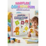 Harfleri Öğreniyorum - Okul Öncesi Eğitici Zihinsel Ve Motor Gelişim Destekleyici Oyun Kartları