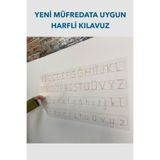 Harfli Kılavuz Akıllı Kağıt Tahta Yazı Tahtası 120x55 Cm Şeffaf