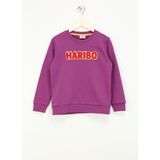 Haribo Işlemeli Kız Çocuk Lila Sweatshırt HRBTXT308 Haribo Çocuk Sweatshirt - 9 - 10 Yaş