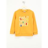 Haribo Kabartma Kız Çocuk Hardal Sweatshırt HRBTXT306 Haribo Çocuk Sweatshirt - 11 - 12 Yaş