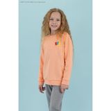 Haribo Kabartma Kız Çocuk Somon Sweatshırt HRBTXT300 Haribo Çocuk Sweatshirt - 7 - 8 Yaş