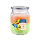 Haribo Kavanozda kokulu mum, egzotik, meyveli kokulu mum, uzun yanma süresi (100 saat), kavanozda 2 kat mum, büyük kokulu mum (510 g)