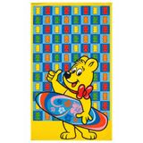 Haribo Lisanslı Çocuk Plaj Havlusu Pamuk Emici Yumuşak 70x150 cm Sarı, S26U3SWPH578