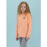 Haribo Somon Kız Çocuk Bisiklet Yaka Sweatshirt, Somon, 7-8 Yaş