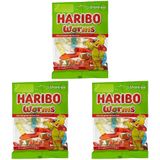 Haribo Worms Karışık Meyve 80 gr 3lü paket