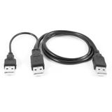 Harici Disk HDD Bağlantı Kablosu USB Y Kablo 3 Ucu USB Kablo