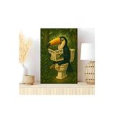 Harika bir ev Banyo Tablosu Cam Tablo Banyo İçin Tuvaletini Yapan Tukan Kusu|Bnycm,Çok Renkli 20 x 30