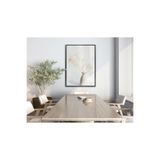 Harika bir ev |Soft| Bohem Vazo Bitki Modeli |Çerçeveli Temperli Cam Tablo Tekli Dikey,Siyah 50 x 70