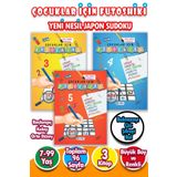 Harika Çocuk Yayınları Çocuklar İçin Zeka & Dikkat Güçlendiren FUTOSHİKİ 3'lü Set - Yeni Nesil JAPON SUDOKU 7-99 Yaş