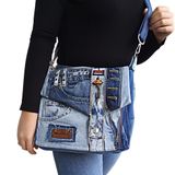harika denim omuz çantası