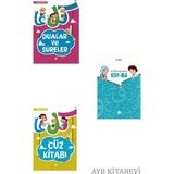 Harika Harfler Cüz Kitabı+Dualar ve Sureler+Etkinliklerle Elif-Bâ 3 Kitap-Dib-
