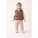 Harika KIDS Erkek Bebek 3’lü Takım 9-24 Ay Şişme Yelek %100 Pamuk Sweatshirt Gabardin Pantolon