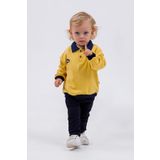 Harika KIDS Erkek Bebek&Çocuk İki İplik Kumaş Orta Kalınlıkta Polo Yaka Örme Basic Alt Üst Eşofman Takımı