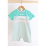 Harika Kids Kız Bebe&çocuk Penye Kumaş Mommy Baskılı Tulum - 1,5 Yaş - Turkuaz