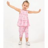 Harika Kids Kız Bebek Tunik Model Alt-Üst Takım - 1 - Açık Pembe