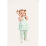 Harika Kids Kız Bebek Tunik Model Alt-Üst Takım - 6 Ay - Yeşil