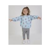 Harika KIDS Kız Bebek&Çocuk İki İplik Kumaş Orta Kalınlıkta Örme Basic Oversize Alt Üst Eşofman Takımı