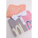 Harika Kids Kız Çocuk Orta Kalınlıkta Baskılı 2'li Paket Sweatshirt - Turuncu - 13 Yaş