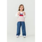 Harika Kids Kız Çocuk Triko Kazak-Gömlek-Kot Pantolon 3'lü Takım - Pembe - 4 - 5 Yaş
