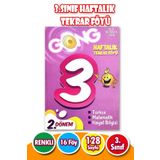 Harika Kitap 3.sınıf 2.dönem Haftalık Tekrar Föyü Tatil Kitabı - 16 Fasikül - Matematik - Türkçe - Hayat Bilgisi