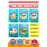 Harika Kitap 3.sınıf Tüm Dersler Soru Bankası Seti 5 Kitap Etkinlikli Çalışma Seti Tatil Kitabı Tekrar Seti