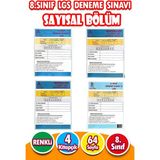 Harika Kitap 8. Sınıf LGS Deneme Sınavı - Sayısal Bölüm - 4 Kitap