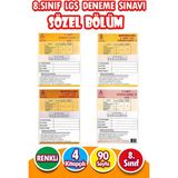 Harika Kitap 8. Sınıf LGS Deneme Sınavı - Sözel Bölüm - 4 Kitap