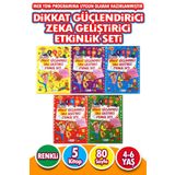 Harika Kitap Dikkat Güçlendirici Ve Zeka Geliştirici Etkinlik Seti 4 - 6 Yaş - 5 Kitap