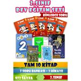 Harika Kitap Yayınları 2. Sınıf Dev Eğitim Seti 10 Kitap 972 Sayfa – Binlerce Soru, Soru Bankası ve Hikaye Seti