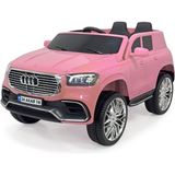 Harika Peluş Akülü Uzaktan Kumandalı Araba Admıre 4x2 Deri Koltuk ve Bluetooth - Pembe